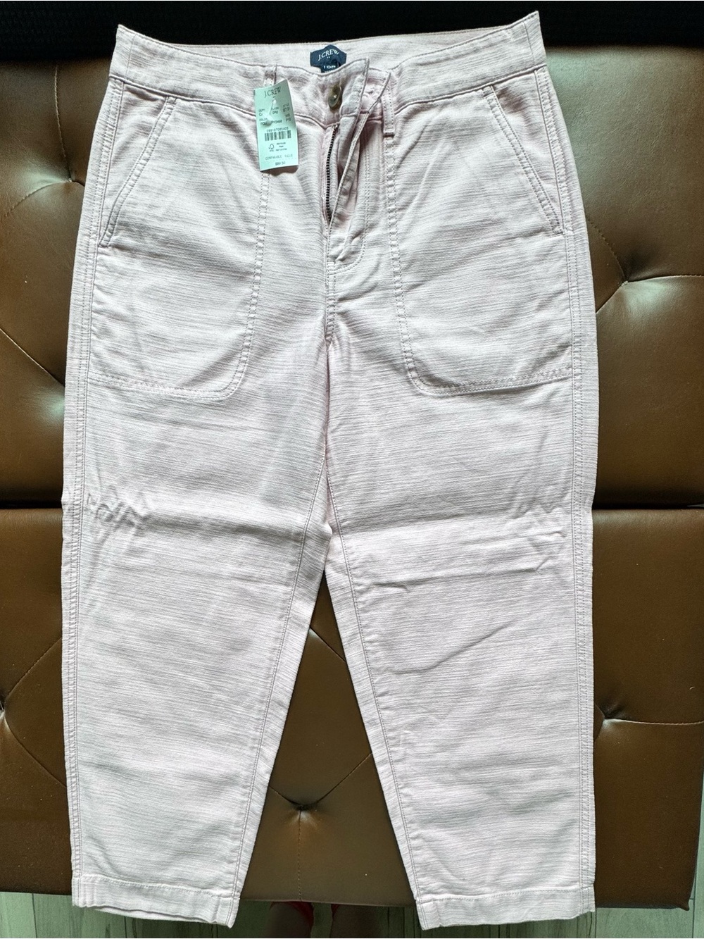 J. Crew Light Pink Cropped Ankle Pants